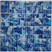 Blue Art Mosaic Tile для бассейна